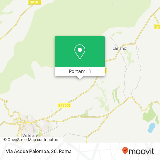 Mappa Via Acqua Palomba, 26