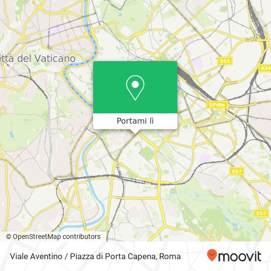 Mappa Viale Aventino / Piazza di Porta Capena