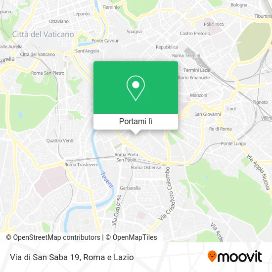 Mappa Via di San Saba  19