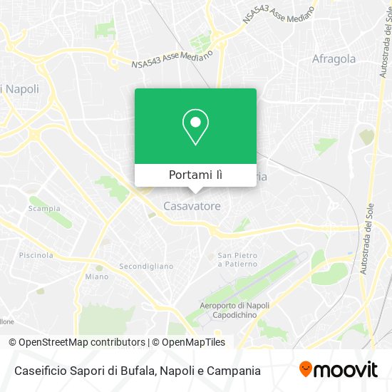 Mappa Caseificio Sapori di Bufala