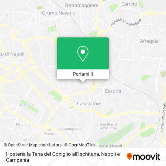 Mappa Hosteria la Tana del Coniglio all'Ischitana