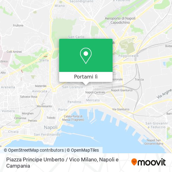 Mappa Piazza Principe Umberto / Vico Milano