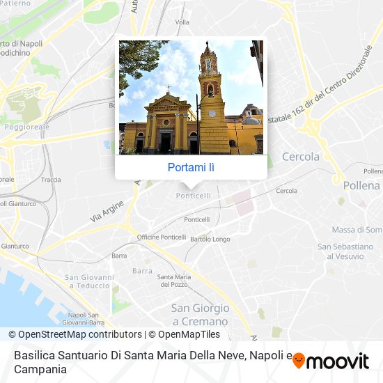 Mappa Basilica Santuario Di Santa Maria Della Neve