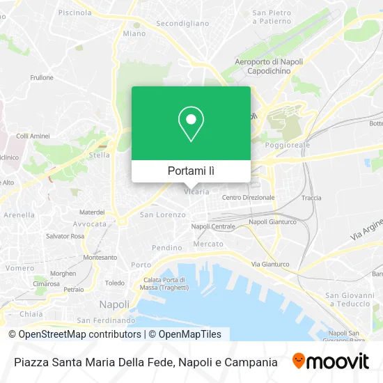 Mappa Piazza Santa Maria Della Fede