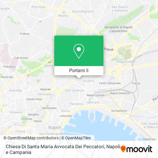 Mappa Chiesa Di Santa Maria Avvocata Dei Peccatori