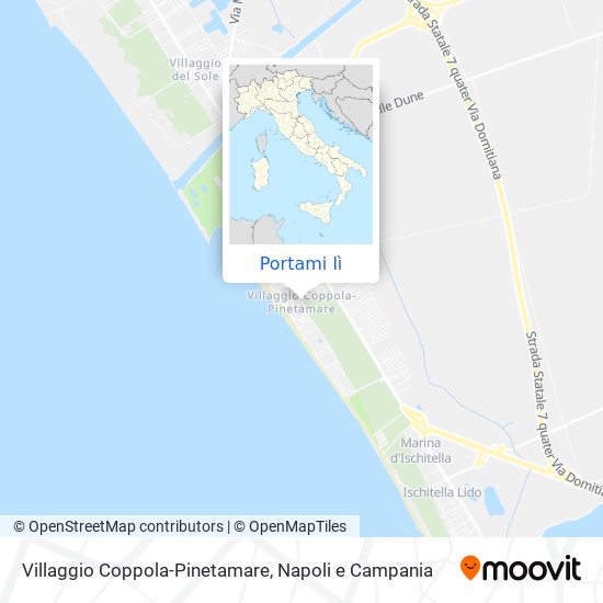Mappa Villaggio Coppola-Pinetamare