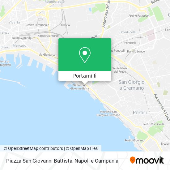 Mappa Piazza San Giovanni Battista