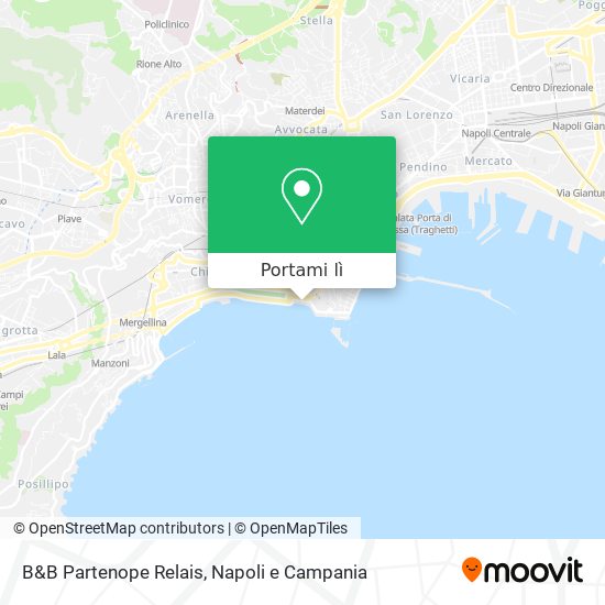 Mappa B&B Partenope Relais