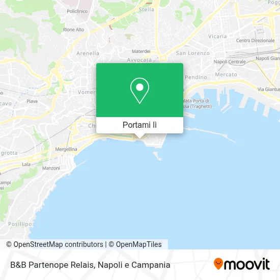 Mappa B&B Partenope Relais