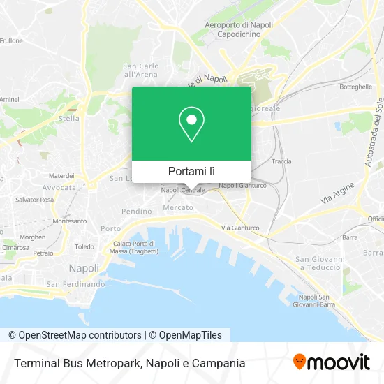 Mappa Terminal Bus Metropark