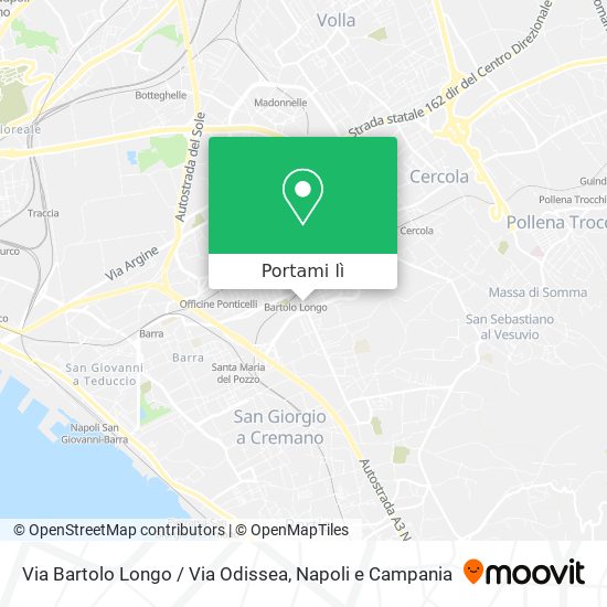 Mappa Via Bartolo Longo / Via Odissea