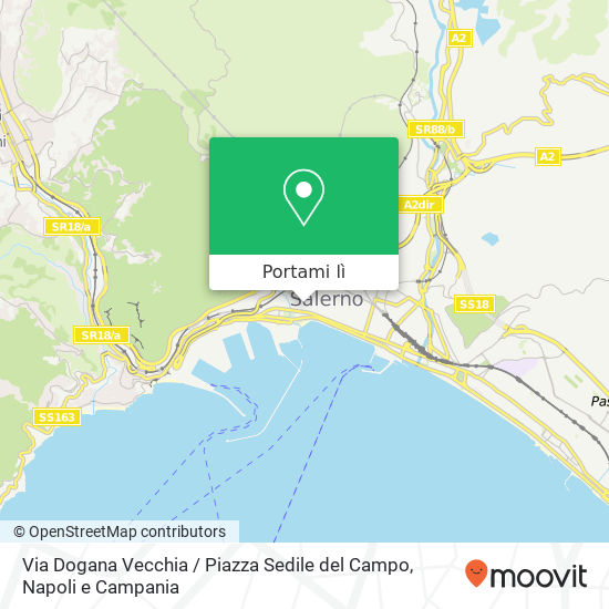 Mappa Via Dogana Vecchia / Piazza Sedile del Campo