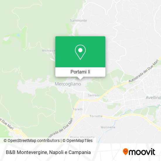 Mappa B&B Montevergine