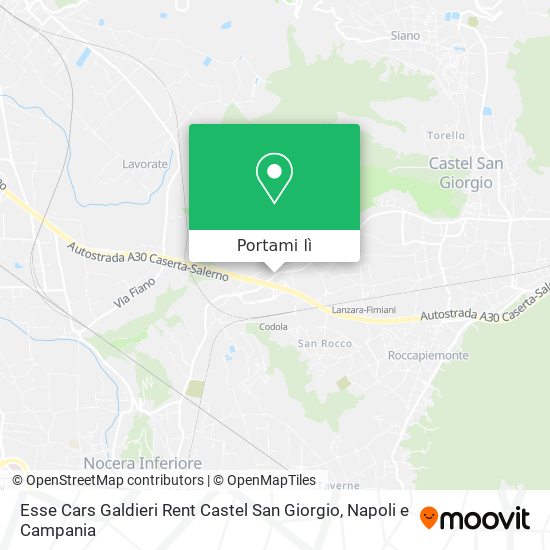 Mappa Esse Cars Galdieri Rent Castel San Giorgio