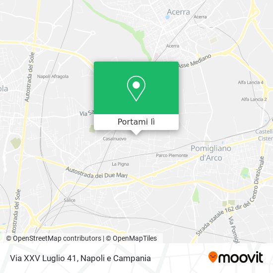 Mappa Via XXV Luglio  41