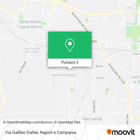 Mappa Via Galileo Galilei