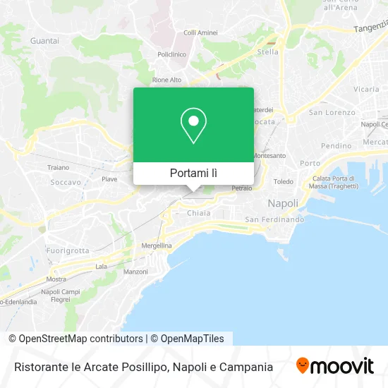 Mappa Ristorante le Arcate Posillipo