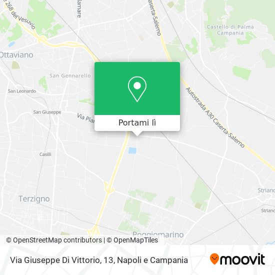 Mappa Via Giuseppe Di Vittorio, 13