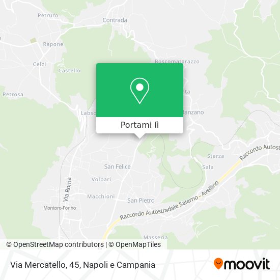 Mappa Via Mercatello, 45