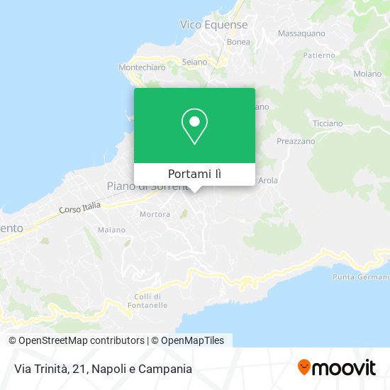 Mappa Via Trinità, 21