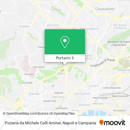 Mappa Pizzeria da Michele Colli Aminei