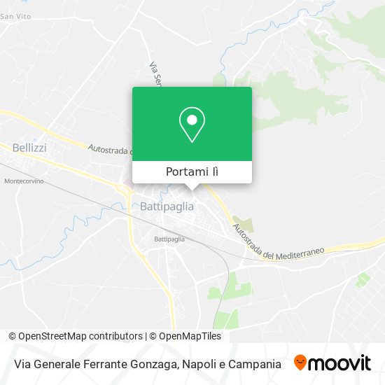 Mappa Via Generale Ferrante Gonzaga