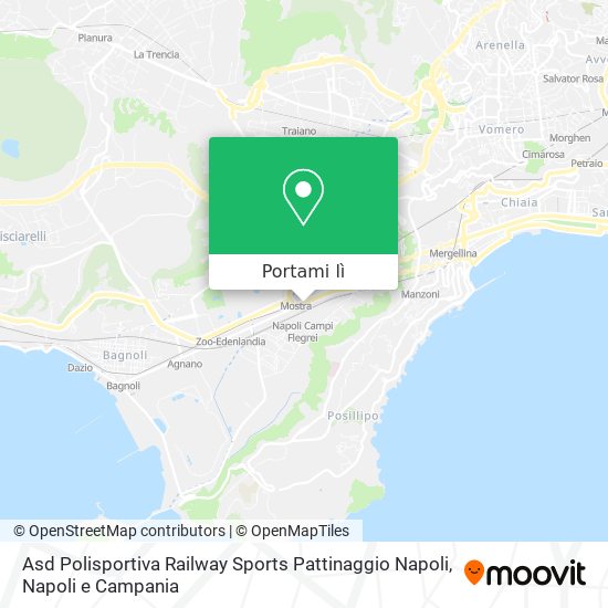 Mappa Asd Polisportiva Railway Sports Pattinaggio Napoli
