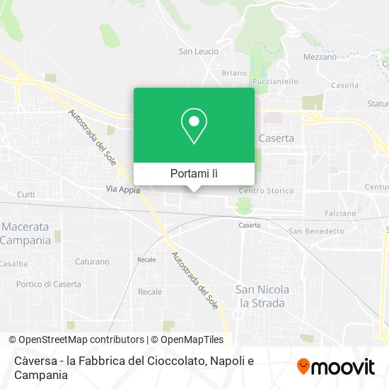 Mappa Càversa - la Fabbrica del Cioccolato