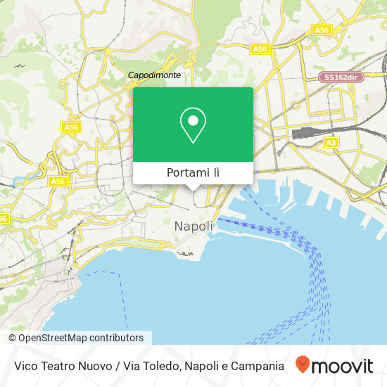 Mappa Vico Teatro Nuovo / Via Toledo