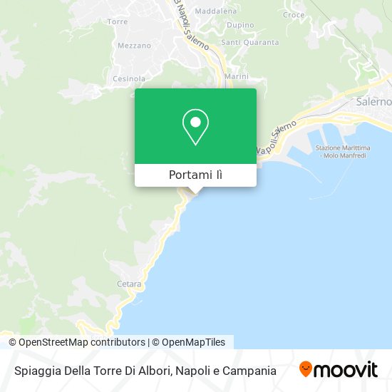 Mappa Spiaggia Della Torre Di Albori