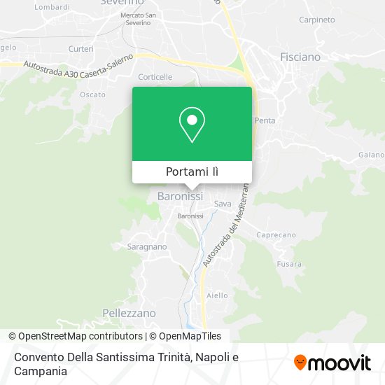 Mappa Convento Della Santissima Trinità