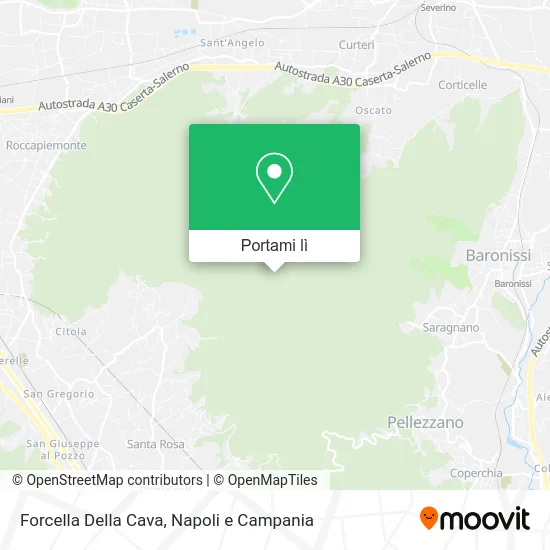 Mappa Forcella Della Cava