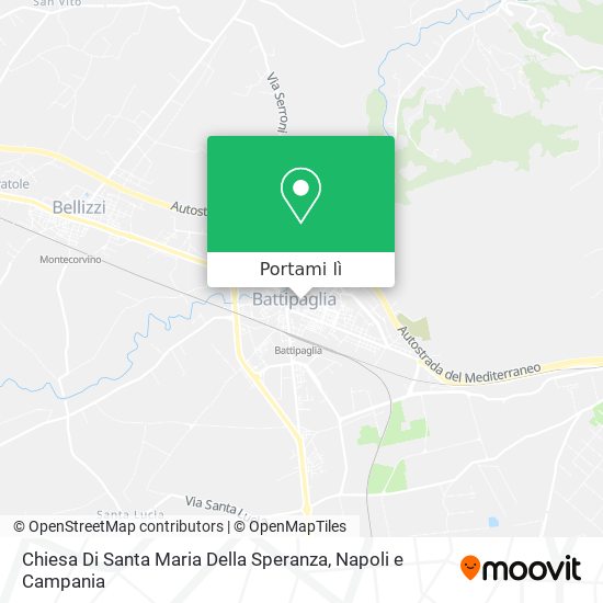 Mappa Chiesa Di Santa Maria Della Speranza