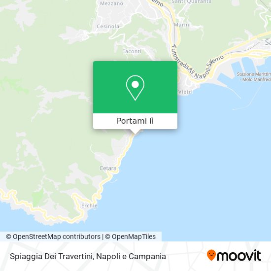 Mappa Spiaggia Dei Travertini