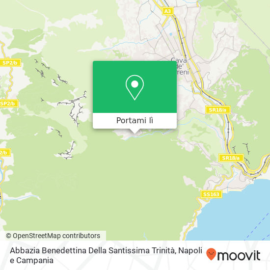 Mappa Abbazia Benedettina Della Santissima Trinità