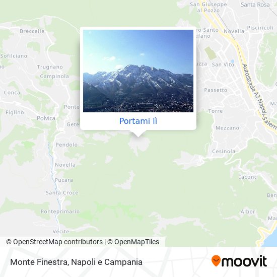 Mappa Monte Finestra