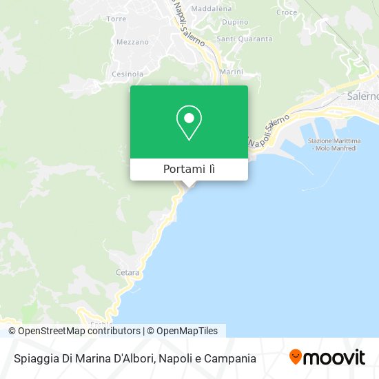 Mappa Spiaggia Di Marina D'Albori