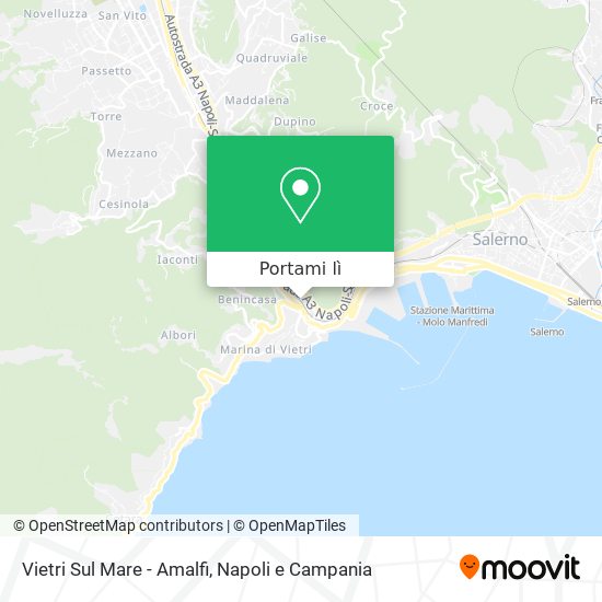 Mappa Vietri Sul Mare - Amalfi