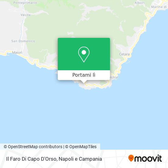 Mappa Il Faro Di Capo D'Orso