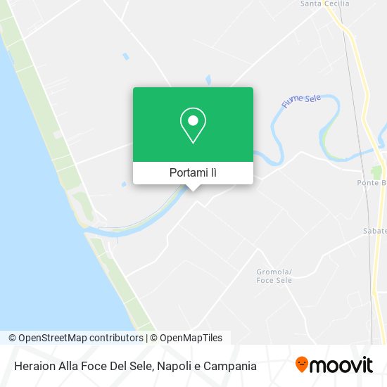 Mappa Heraion Alla Foce Del Sele