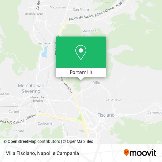 Mappa Villa Fisciano