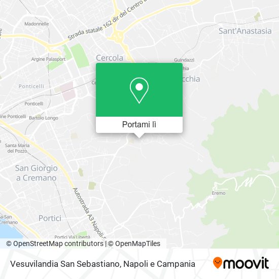 Mappa Vesuvilandia San Sebastiano