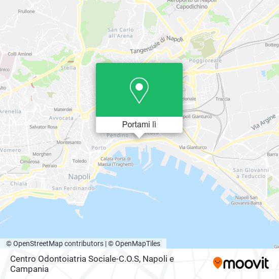 Mappa Centro Odontoiatria Sociale-C.O.S