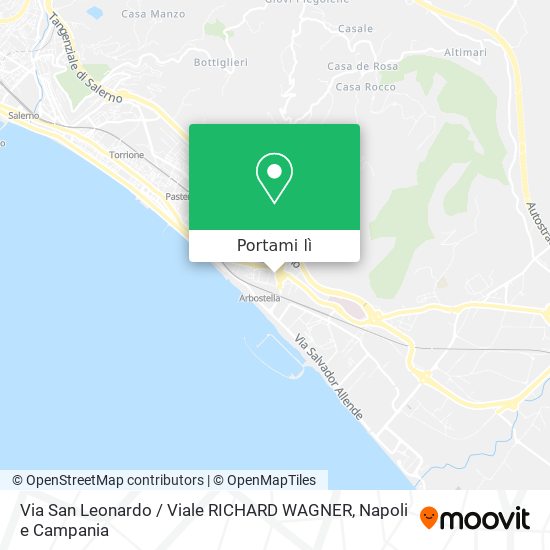 Mappa Via San Leonardo / Viale RICHARD WAGNER