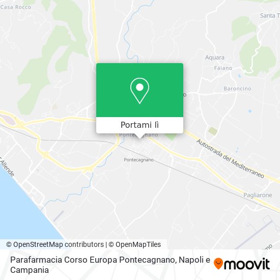 Mappa Parafarmacia Corso Europa Pontecagnano