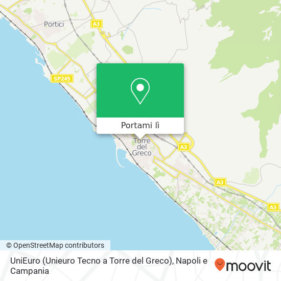 Mappa UniEuro (Unieuro Tecno a Torre del Greco)