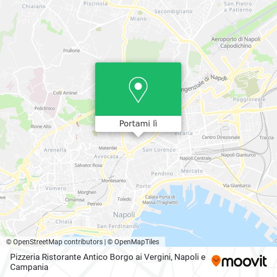 Mappa Pizzeria Ristorante Antico Borgo ai Vergini