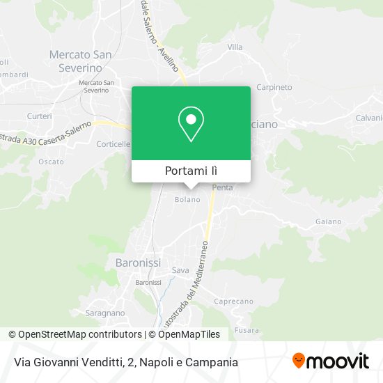 Mappa Via Giovanni Venditti, 2