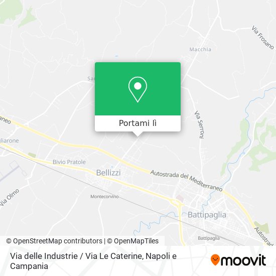 Mappa Via delle Industrie / Via Le Caterine