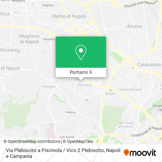 Mappa Via Plebiscito a Piscinola / Vico 2 Plebiscito